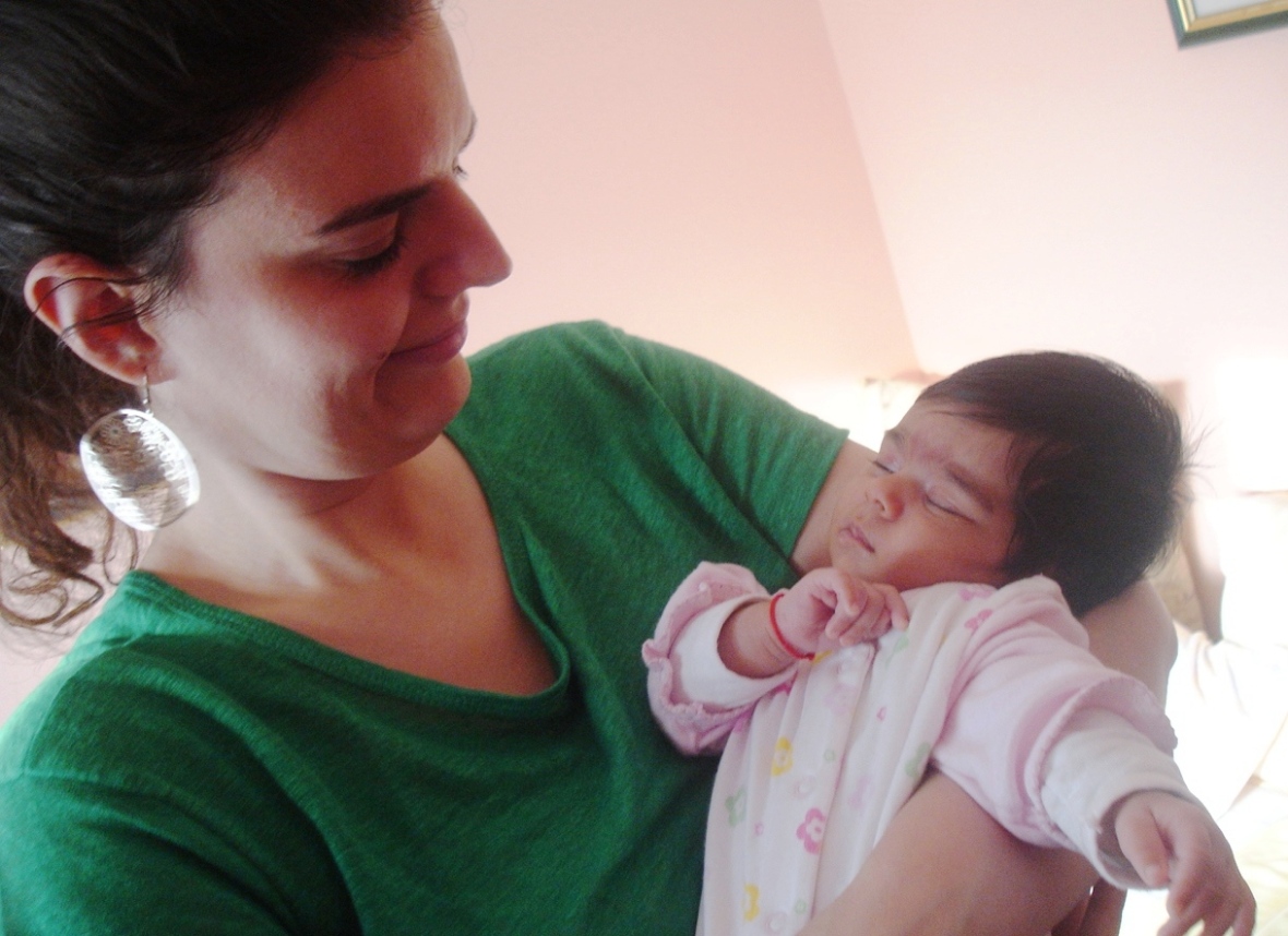 Marija and newborn Mila